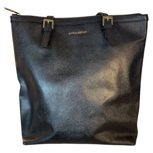 Cynthia Rowley Black Leather Versatile Handbag